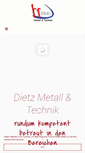 Mobile Screenshot of dietz-metalltechnik.de