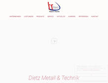 Tablet Screenshot of dietz-metalltechnik.de